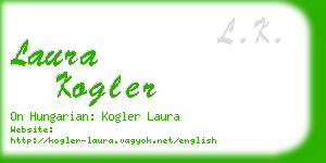 laura kogler business card